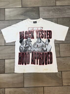 Y2K Vintage “Hey Hey Hey, Block Tested Hood Approved” Fat Albert Tee